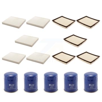 5x Air + 5x Cabin + 5x Engine Oil Filter (15 Total) Kit For Nissan Frontier NV2500 NV3500 KFM-102709
