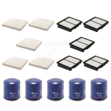 5x Air + 5x Cabin + 5x Engine Oil Filter (15 Total) Kit For INFINITI M35 KFM-102716