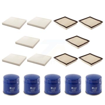 5x Air + 5x Cabin + 5x Engine Oil Filter (15 Total) Kit For Dodge Grand Caravan Chrysler KFM-102719