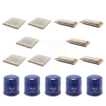 5x Air + 5x Cabin + 5x Engine Oil Filter (15 Total) Kit For Toyota Echo Scion xB xA 1.5L KFM-102720