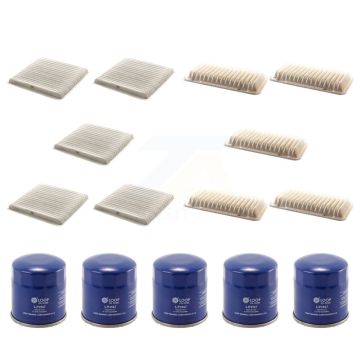 5x Air + 5x Cabin + 5x Engine Oil Filter (15 Total) Kit For 2005-2008 Scion tC KFM-102722