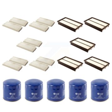 5x Air + 5x Cabin + 5x Engine Oil Filter (15 Total) Kit For Mazda MPV KFM-102725