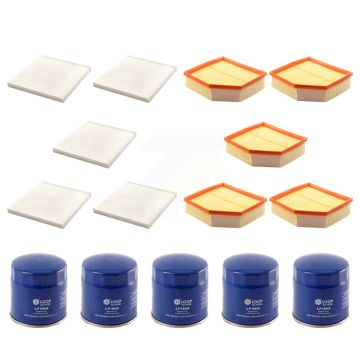 5x Air + 5x Cabin + 5x Engine Oil Filter (15 Total) Kit For 13-16 Dodge Dart 2.4L 2.0L KFM-102729