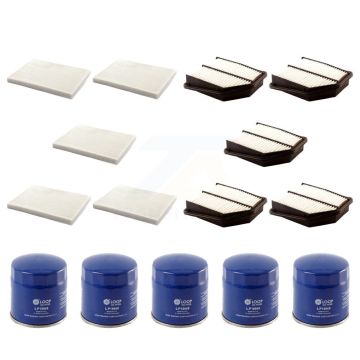 5x Air + 5x Cabin + 5x Engine Oil Filter (15 Total) Kit For Suzuki Grand Vitara 3.2L KFM-102768
