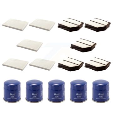 5x Air + 5x Cabin + 5x Engine Oil Filter (15 Total) Kit For Suzuki Grand Vitara 2.4L KFM-102769