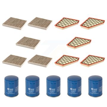 5x Air + 5x Cabin + 5x Engine Oil Filter (15 Total) Kit For Chevrolet Camaro Cadillac ATS KFM-102772