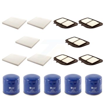 5x Air + 5x Cabin + 5x Engine Oil Filter (15 Total) Kit For 2006-2007 Cadillac STS 4.4L KFM-102775