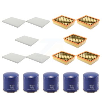 5x Air + 5x Cabin + 5x Engine Oil Filter (15 Total) Kit For Ford Edge Fusion Lincoln MKZ KFM-102776