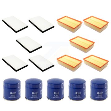 5x Air + 5x Cabin + 5x Engine Oil Filter (15 Total) Kit For 2012 Chevrolet Impala 3.6L KFM-102784
