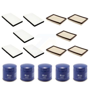 5x Air + 5x Cabin + 5x Engine Oil Filter (15 Total) Kit For Buick LaCrosse Chevrolet Prix KFM-102786