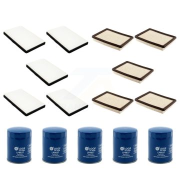 5x Air + 5x Cabin + 5x Engine Oil Filter (15 Total) Kit For Buick LaCrosse Allure 3.6L KFM-102787