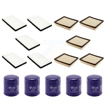 5x Air + 5x Cabin + 5x Engine Oil Filter (15 Total) Kit For Chevrolet Impala Pontiac Prix KFM-102788