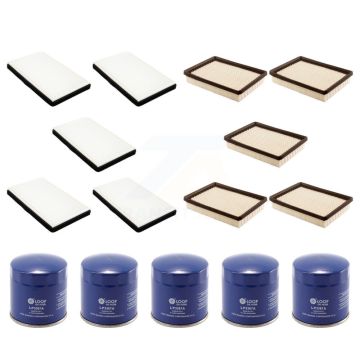 5x Air + 5x Cabin + 5x Engine Oil Filter (15 Total) Kit For Buick Century Regal Intrigue KFM-102791
