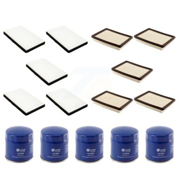 5x Air + 5x Cabin + 5x Engine Oil Filter (15 Total) Kit For Buick LaCrosse Allure 3.6L KFM-102792