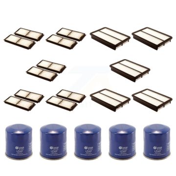 5x Air + 5x Cabin + 5x Engine Oil Filter (15 Total) Kit For Mazda 3 Sport KFM-102794