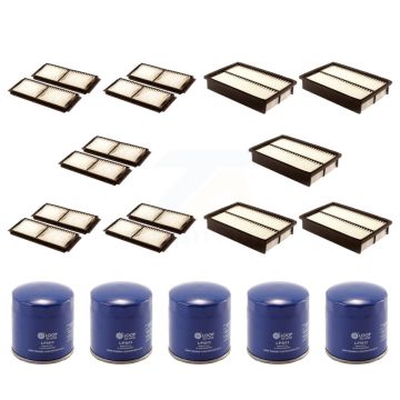 5x Air + 5x Cabin + 5x Engine Oil Filter (15 Total) Kit For Mazda 3 Sport KFM-102795