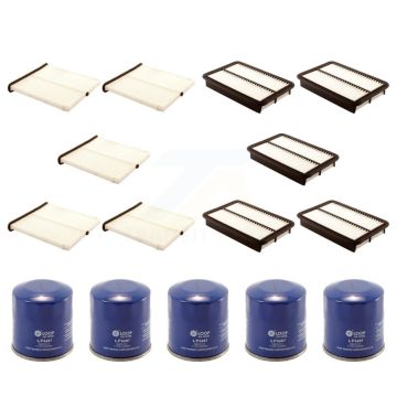 5x Air + 5x Cabin + 5x Engine Oil Filter (15 Total) Kit For Mazda CX-5 3 Sport 6 KFM-102796