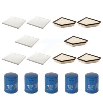 5x Air + 5x Cabin + 5x Engine Oil Filter (15 Total) Kit For Chevrolet Equinox GMC Terrain KFM-102807