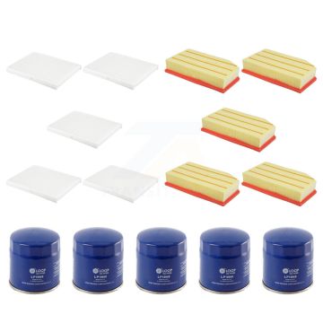 5x Air + 5x Cabin + 5x Engine Oil Filter (15 Total) Kit For Jeep Wrangler 2.0L KFM-102820