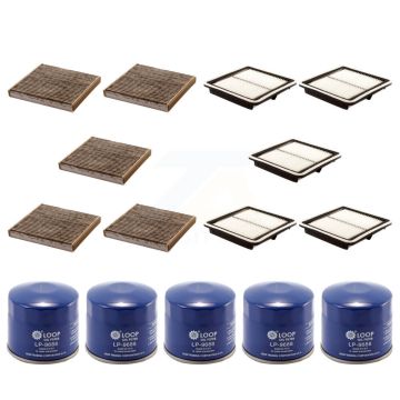 5x Air + 5x Cabin + 5x Engine Oil Filter (15 Total) Kit For Subaru Outback Legacy KFM-102827