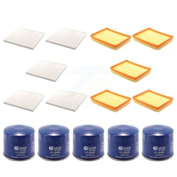 5x Air + 5x Cabin + 5x Engine Oil Filter (15 Total) Kit For 2007-2012 Kia Rondo KFM-102845
