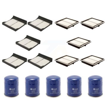 5x Air + 5x Cabin + 5x Engine Oil Filter (15 Total) Kit For Subaru Forester Impreza XV KFM-102849