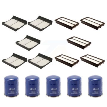 5x Air + 5x Cabin + 5x Engine Oil Filter (15 Total) Kit For Subaru XV Crosstrek KFM-102850