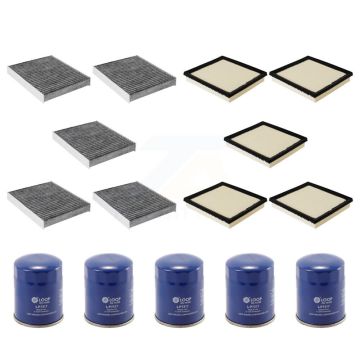 5x Air + 5x Cabin + 5x Engine Oil Filter (15 Total) Kit For Subaru Crosstrek Impreza KFM-102854