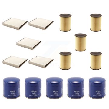 5x Air + 5x Cabin + 5x Engine Oil Filter (15 Total) Kit For Ford Escape Focus Lincoln MKC KFM-102862