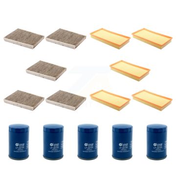 5x Air + 5x Cabin + 5x Engine Oil Filter (15 Total) Kit For Volkswagen Jetta Golf Beetle KFM-102873
