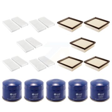 5x Air + 5x Cabin + 5x Engine Oil Filter (15 Total) Kit For 1997-2000 Acura EL 1.6L KFM-102880
