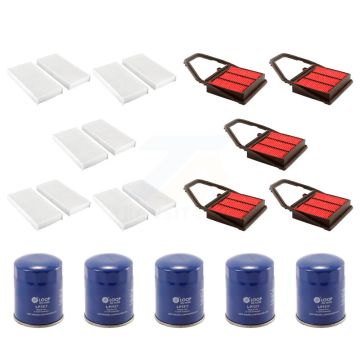 5x Air + 5x Cabin + 5x Engine Oil Filter (15 Total) Kit For Honda Civic Acura EL KFM-102883