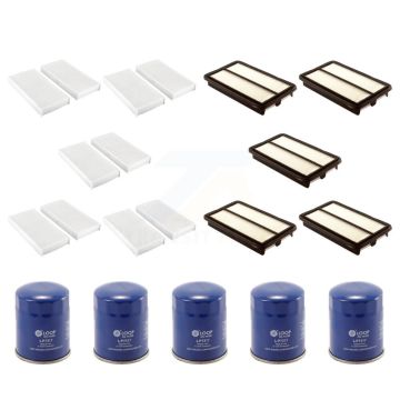 5x Air + 5x Cabin + 5x Engine Oil Filter (15 Total) Kit For 2007-2011 Honda Element KFM-102884