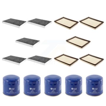 5x Air + 5x Cabin + 5x Engine Oil Filter (15 Total) Kit For Dodge Chrysler 300 Charger KFM-102887
