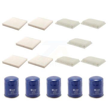 5x Air + 5x Cabin + 5x Engine Oil Filter (15 Total) Kit For Mitsubishi RVR Outlander KFM-102891
