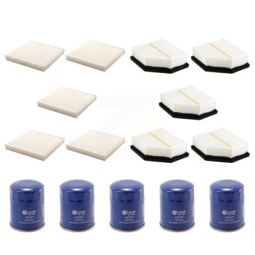 5x Air + 5x Cabin + 5x Engine Oil Filter (15 Total) Kit For Mitsubishi Outlander KFM-102895