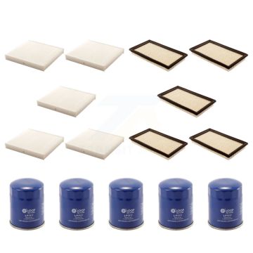 5x Air + 5x Cabin + 5x Engine Oil Filter (15 Total) Kit For Nissan Sentra Altima Murano KFM-102896
