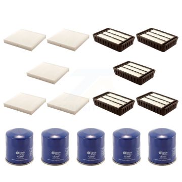 5x Air + 5x Cabin + 5x Engine Oil Filter (15 Total) Kit For 10 Mitsubishi Outlander 3.0L KFM-102899