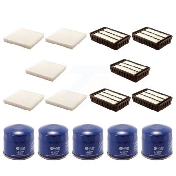 5x Air + 5x Cabin + 5x Engine Oil Filter (15 Total) Kit For 10 Mitsubishi Outlander 2.4L KFM-102900
