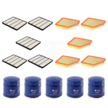 5x Air + 5x Cabin + 5x Engine Oil Filter (15 Total) Kit For 10-15 Chevrolet Camaro 6.2L KFM-102903