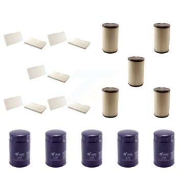 5x Air + 5x Cabin + 5x Engine Oil Filter (15 Total) Kit For Cadillac Escalade KFM-102912