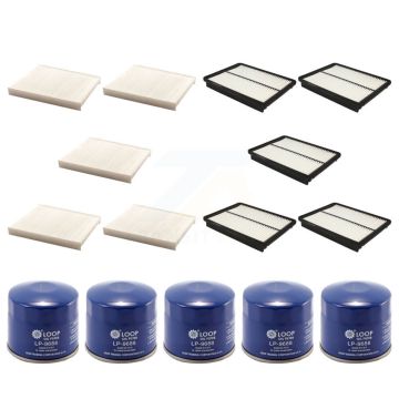 5x Air + 5x Cabin + 5x Engine Oil Filter (15 Total) Kit For 2014-2015 Kia Sorento 2.4L KFM-102915