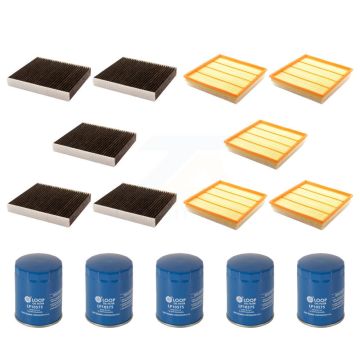5x Air + 5x Cabin + 5x Engine Oil Filter (15 Total) Kit For Cadillac SRX KFM-102916