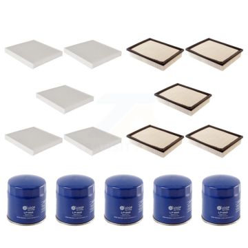 5x Air + 5x Cabin + 5x Engine Oil Filter (15 Total) Kit For Chevrolet GMC Silverado 2500 KFM-102928