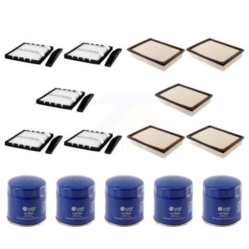 5x Air + 5x Cabin + 5x Engine Oil Filter (15 Total) Kit For Chevrolet GMC Sierra 1500 HD KFM-102930
