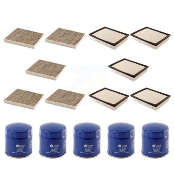 5x Air + 5x Cabin + 5x Engine Oil Filter (15 Total) Kit For 2017 GMC Sierra 2500 HD 6.0L KFM-102932