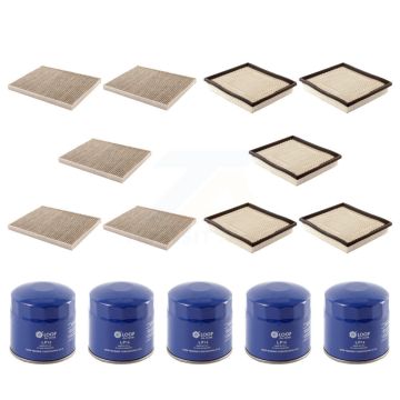 5x Air + 5x Cabin + 5x Engine Oil Filter (15 Total) Kit For Dodge Caravan Grand Chrysler KFM-102935