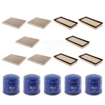 5x Air + 5x Cabin + 5x Engine Oil Filter (15 Total) Kit For Dodge Caravan Grand Chrysler KFM-102936