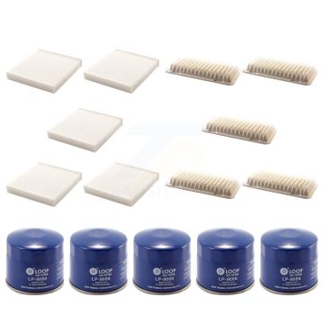5x Air + 5x Cabin + 5x Engine Oil Filter (15 Total) Kit For Scion FR-S Subaru BRZ Toyota KFM-102941
