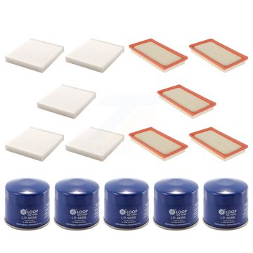 5x Air + 5x Cabin + 5x Engine Oil Filter (15 Total) Kit For Subaru BRZ Toyota 86 KFM-102942